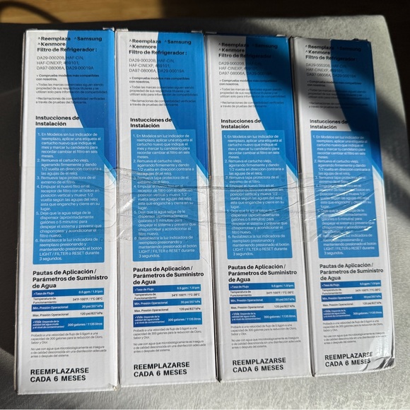 Refrigerator Water Filter Replacement Filters — 4 Pack - Picture 4 of 11